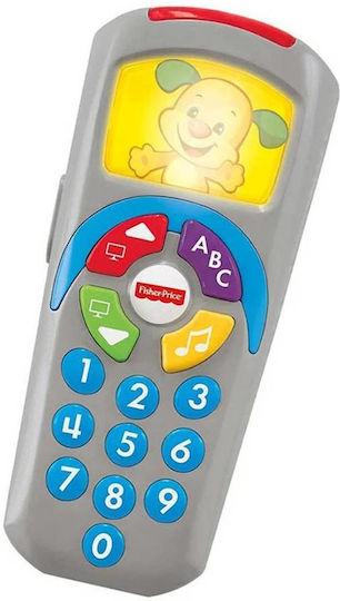 Fisher Price Jucărie Educațională Telecomandă (Greacă) cu Muzică Lumină și Sunete pentru 6+ Luni