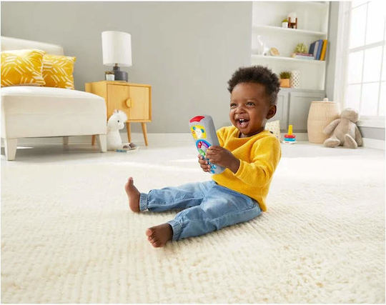 Fisher Price Jucărie Educațională Telecomandă (Greacă) cu Muzică Lumină și Sunete pentru 6+ Luni