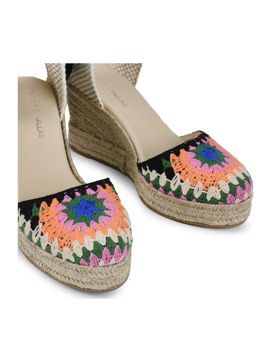 Women's Platform Espadrilles Black