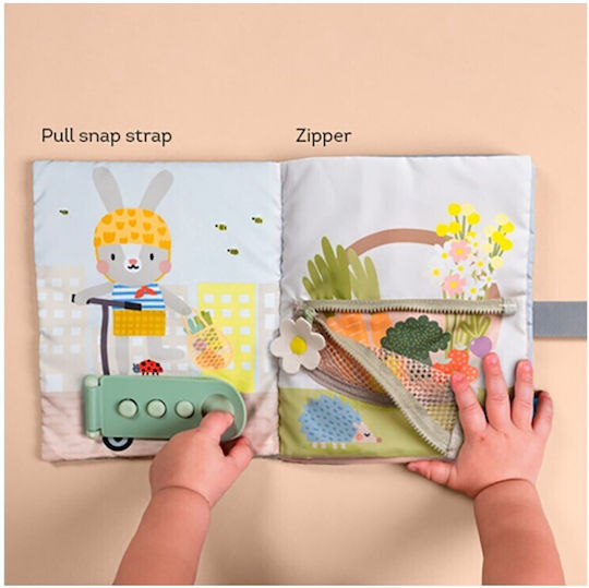 Taf Toys Βιβλίο Δραστηριοτήτων My 1st Busy Book από Ύφασμα για Νεογέννητα