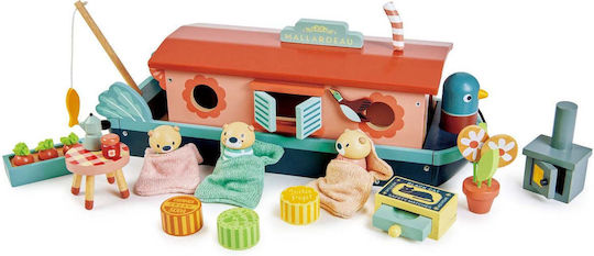 Tender Leaf Toys Pull-Along Toy Steamboat made of Wood for 36++ Months