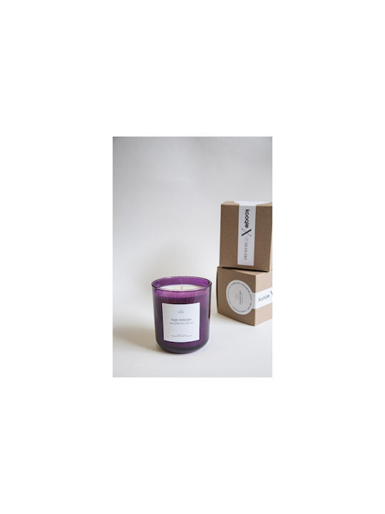 Duos Dei Scented Soy Candle Jar with Scent Baby Powder Purple 1pcs