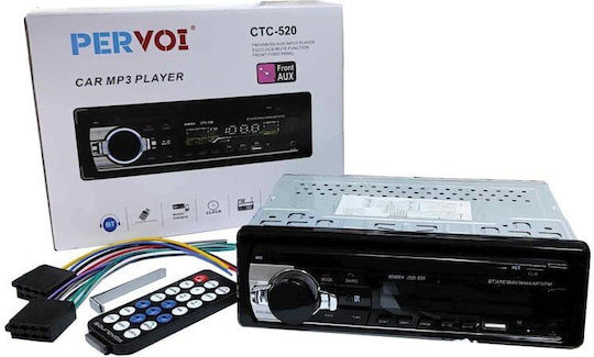 PerVoi Автомобилно Радио 1 DIN Bluetooth USB