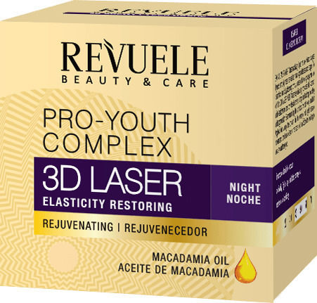 Revuele 3D Laser Matrix Κρέμα Προσώπου Νυκτός για Ενυδάτωση, Αντιγήρανση & Σύσφιξη 50ml