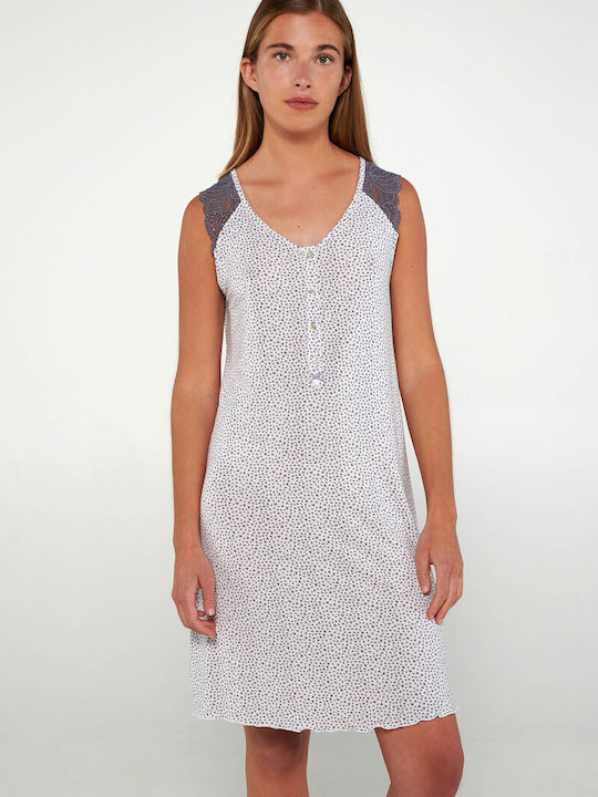 Vamp Summer Women's Nightdress White Sand