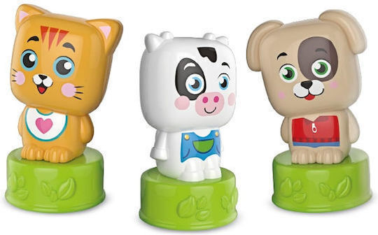 Clementoni Βιβλίο Δραστηριοτήτων Sweet Animals Soft Bricks & Activity Book για 6+ Μηνών