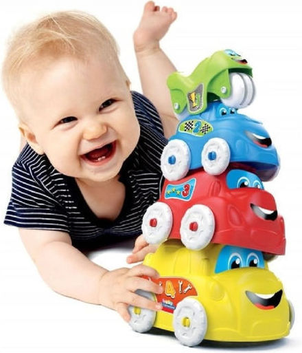 Clementoni Stacking Toy Car Tower for 6++ Months