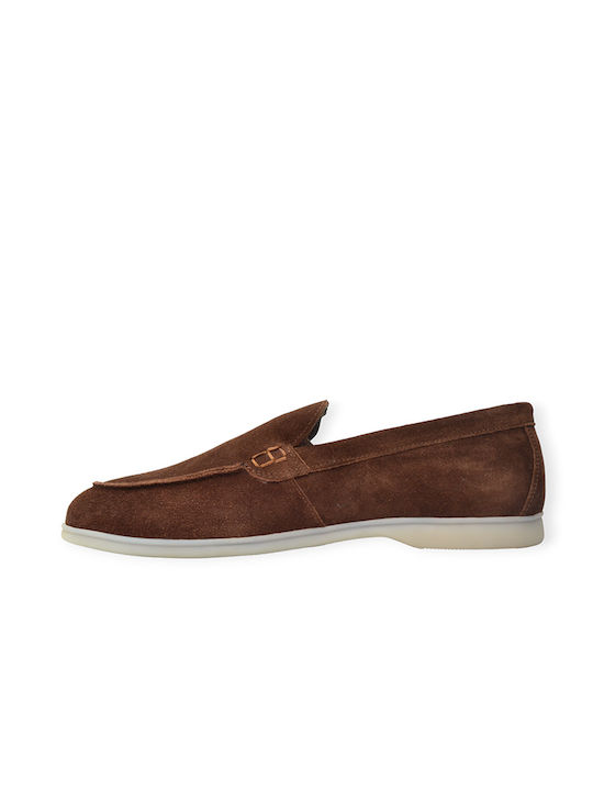 Leder Herren Mokassins in Braun Farbe