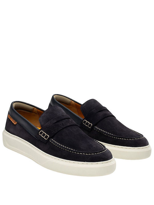 Ambitious Men's Suede Moccasins Blue