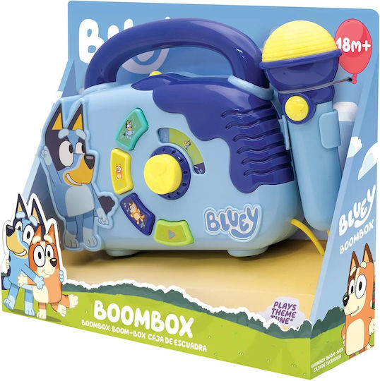 AS Musical Instrument Radio Boombox Bluey with Music and Sounds for 18++ Months