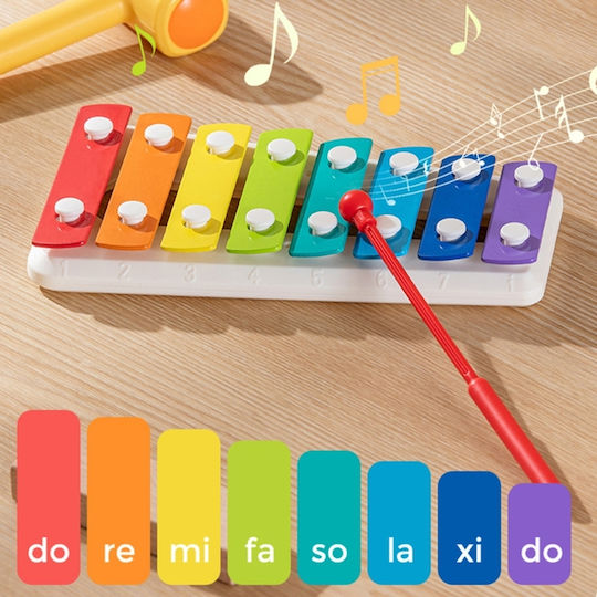Hola Toys Musical Instrument Xylophone with Music and Sounds for 18++ Months