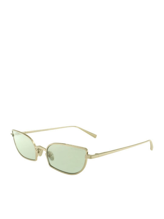 Kreuzbergkinder Women's Sunglasses with Silver Metal Frame and Blue Lens OPHELIA C2