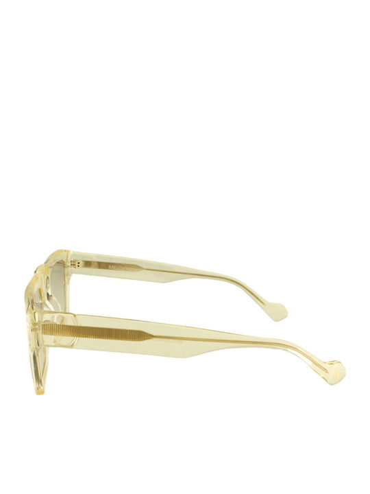 Kreuzbergkinder Unisex Sunglasses with Yellow Plastic Frame and Yellow Lens BOULEVARDIER C3