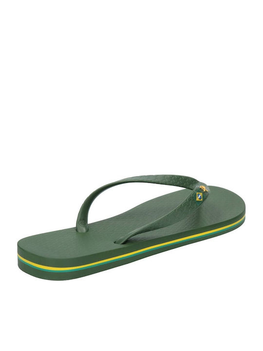Classic Brazil II Men's Flip Flops Green
