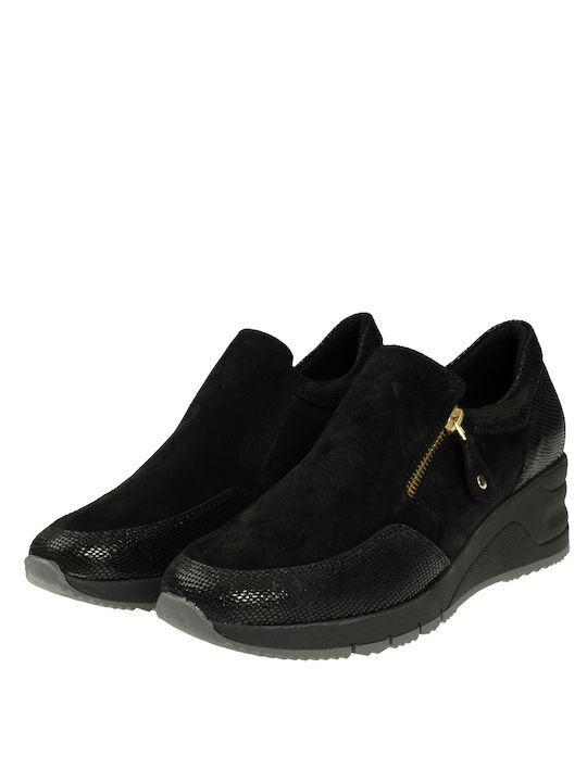 Ragazza Damen Slip-Ons Schwarz