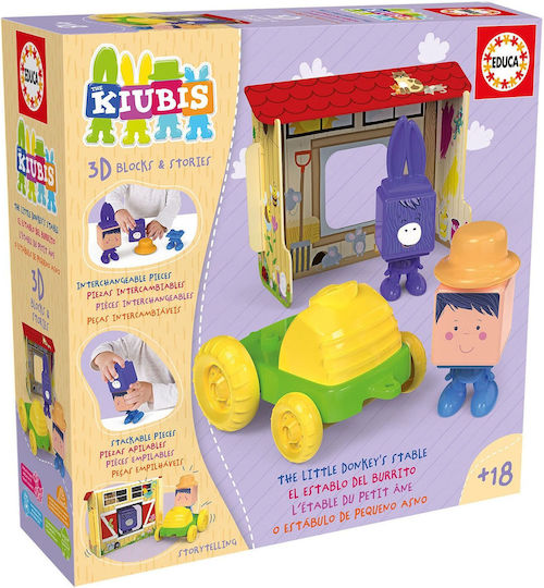 Educa Stacking Toy The Little Donkey's Stable for 18++ Months