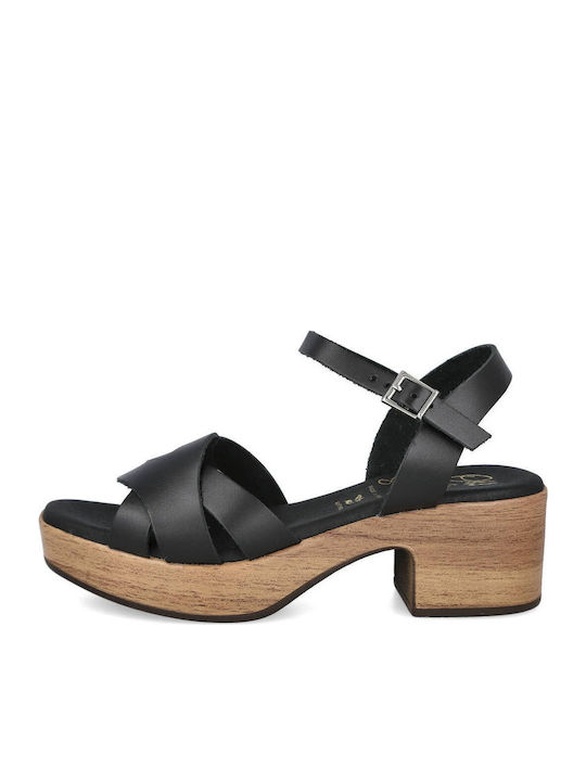 Leather Sandals Black