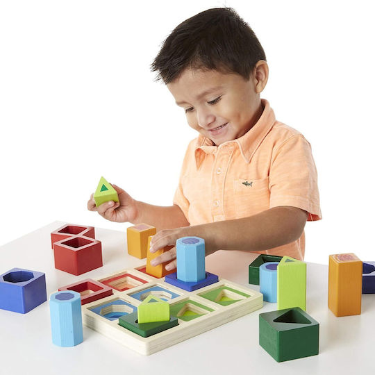 Melissa & Doug Shape Sorting Toy Sorting Set ''Shape Sequence'' made of Wood