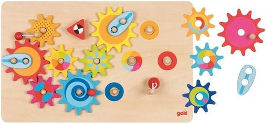Goki Βρεφικό Παιχνίδι The Great Cogwheel Game από Ξύλο για 36+ Μηνών