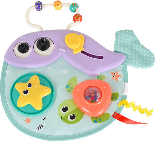 Hola Toys Бебешка играчка Кит за дейности със звуци за 6++ месеца