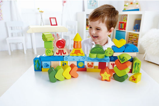 Hape Τουβλάκια Underwater World για 2+ Ετών 48τμχ