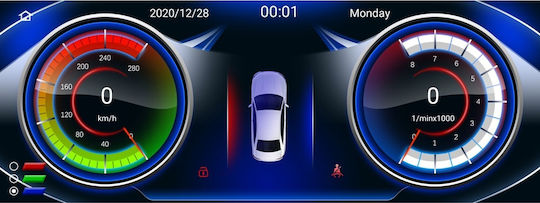 Digital IQ Ηχοσύστημα Αυτοκινήτου για BMW Σειρά 2 Σειρά 2 2014-2018 (Bluetooth/USB/AUX/WiFi/GPS/Apple-Carplay/Android-Auto) με Οθόνη Αφής 12.3"