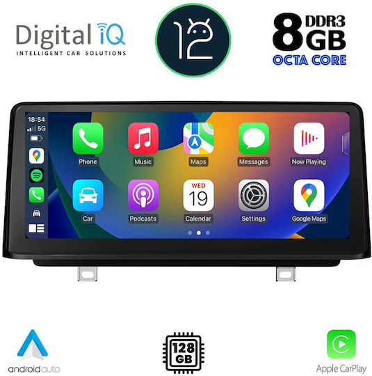 Digital IQ Ηχοσύστημα Αυτοκινήτου για BMW Σειρά 2 Σειρά 2 2014-2018 (Bluetooth/USB/AUX/WiFi/GPS/Apple-Carplay/Android-Auto) με Οθόνη Αφής 12.3"