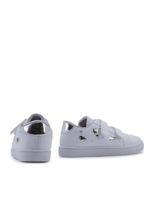 Παιδικά Sneakers με Σκρατς Λευκά
