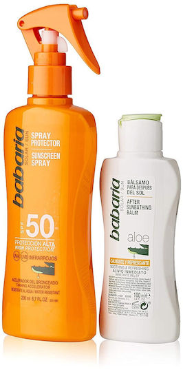Babaria Solar Aloe Cremă Cu Protecție Solară Pentru Corp SPF50 2x0ml