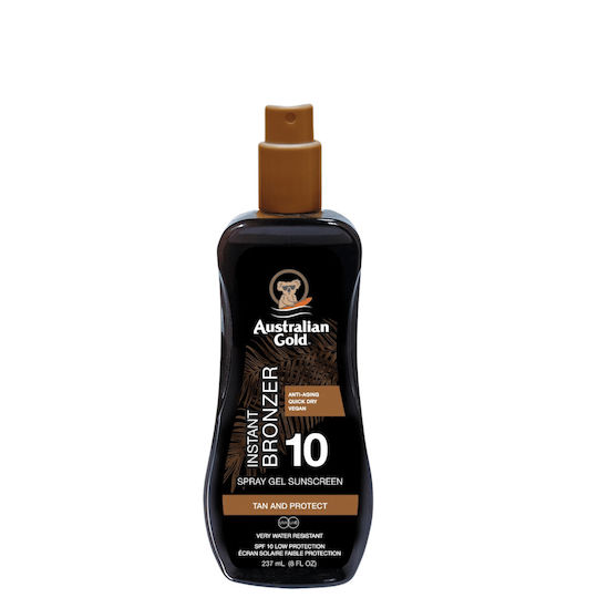 Australian Gold Gel Antisolar Waterproof Pentru Corp SPF10 Spray 237ml