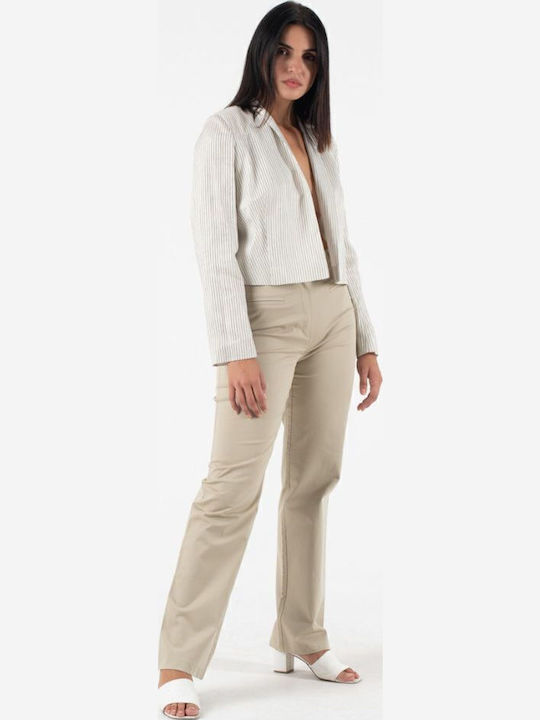 Forel Kurz Damen Blazer Ecru