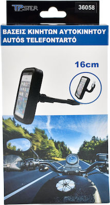 Mobile Motorcycle Mounting on Mirror Black 18.5*10cm 36058