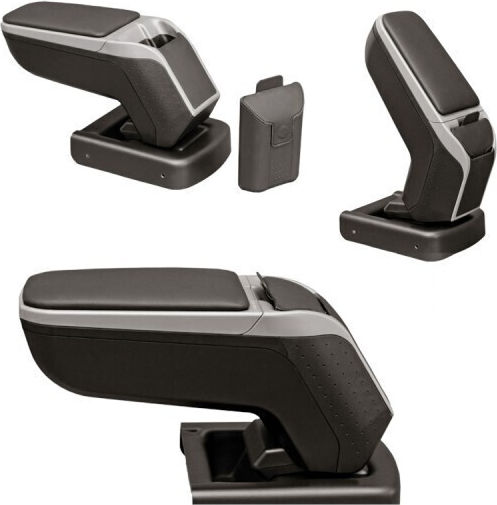 Rati Armster Car PU Armrest for Kia Rio 2011-2017 Black