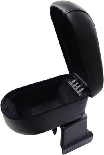 Cik Car Leather Armrest for Kia Rio 2017+ Black