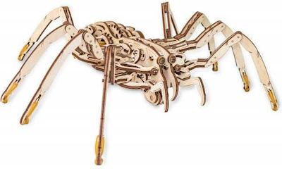 Eco Wood Art Построителна дървена игра Mechanical Model Spider