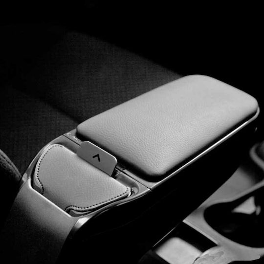 Rati Armster Car PU Armrest for Renault Clio III 2005-2013 Black
