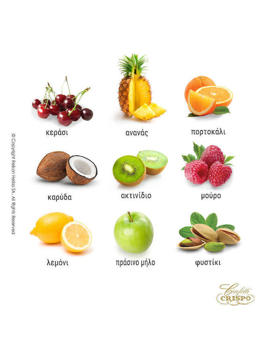 Κουφέτα Crispo Snob Fruit Mix Γεύσεων Λευκό 1kg ≈180τμχ