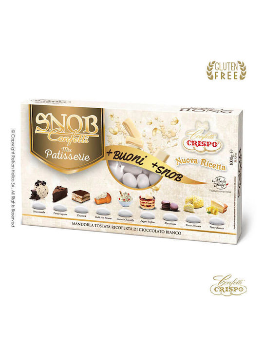 Crispo Snob Patisserie Mix Flavours White 1kg ≈180pcs
