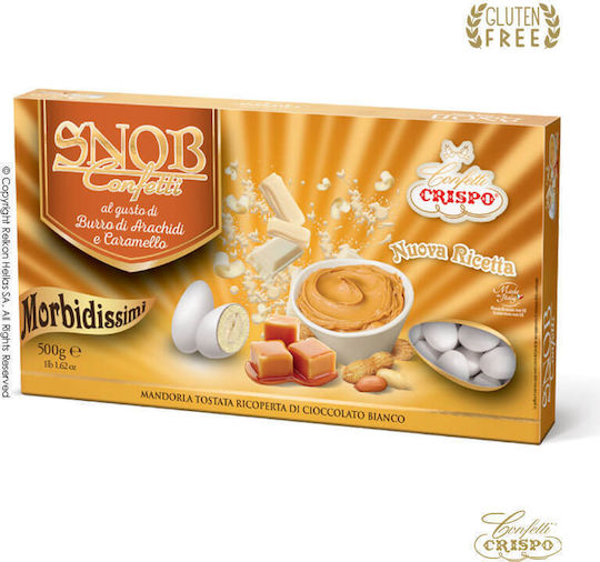 Κουφέτα Crispo Snob Caramello Λευκό 0,5kg ≈115τμχ