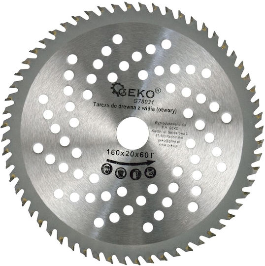 Geko Δίσκος Κοπής Ξύλου 160mm