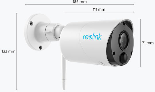 Argus ECO-V2 IP Κάμερα Παρακολούθησης Wi-Fi Full HD+ 3MP Αδιάβροχη Μπαταρίας με Αμφίδρομη Επικοινωνία