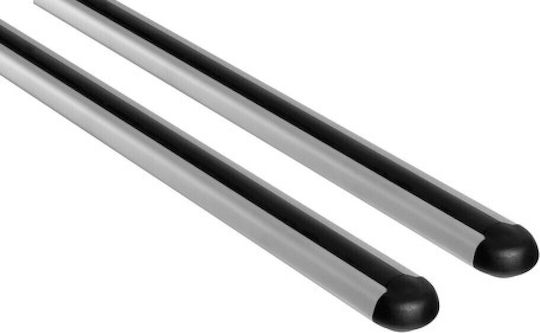 Nordrive Car Roof Bars Aluminum 120cm for Mercedes-Benz S 5D 2019+ Set without Legs Silver