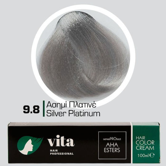 Vita Hair Professional Hair Dye Silver-Platinum 9.8 100ml