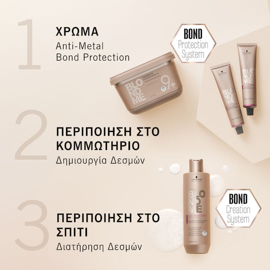 Schwarzkopf Blond Me Bleach & Tone Боя за Коса Мат Матови Добавка 60мл
