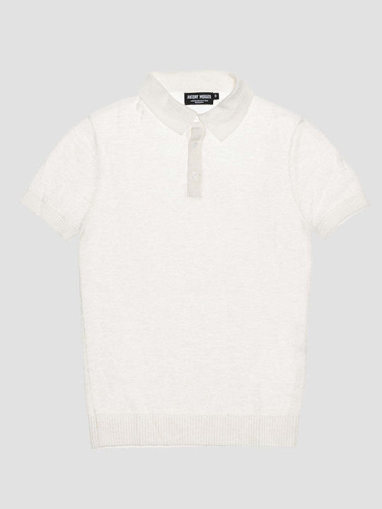 Antony Morato Kids Polo Short Sleeve Ecru