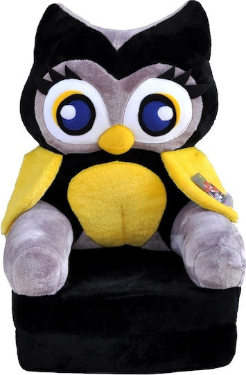 Детско Кресло Owl Черно 45x45x70см