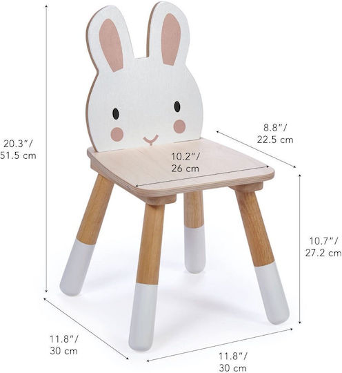 Chair Rabbit Multicolored 32x30x51.5cm
