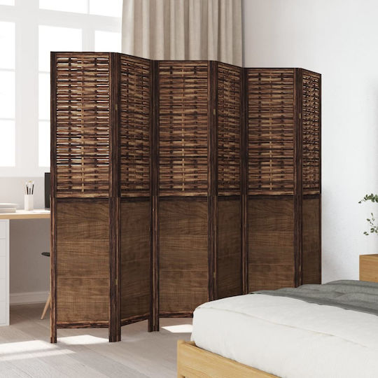 vidaXL Διακοσμητικό Παραβάν Ξύλινο με 6 Φύλλα 210x180cm