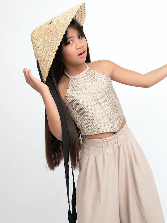 Kids' Shirt Sleeveless Beige