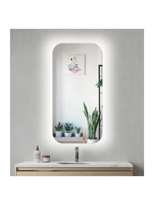 Luminor Καθρέπτης Μπάνιου Led Αφής 50x100cm